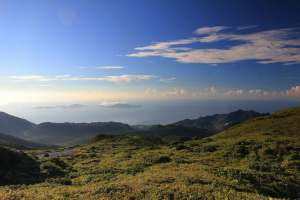 Vue du sommet de la Soufrière